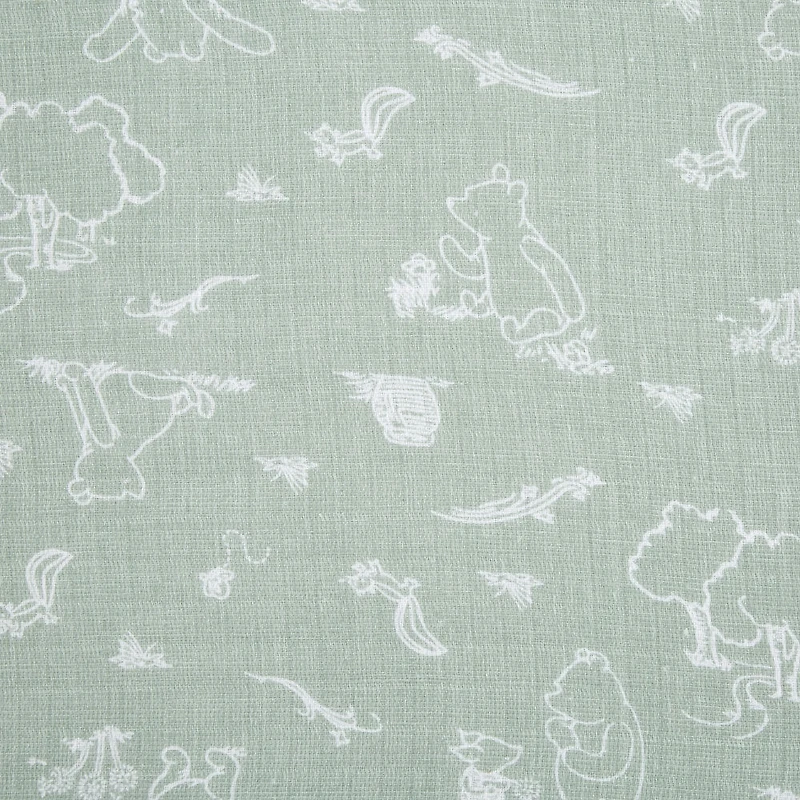 Muslin Swaddle Blk 4 Pack - Disney Winnie