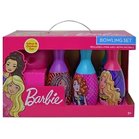 Ensemble de bowling Barbie dans une boîte d'affichage