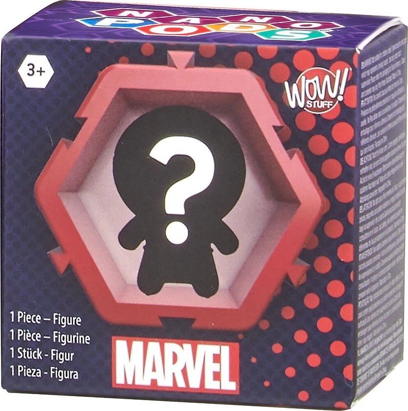 NANO PODS Connectable Collectable Marvel Surprise Toy Character Figures Inside Attached Pod (Styles May Vary)