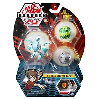 Bakugan, Starter Pack 3 personnages, Haos Nobilious, Créatures transformables à collectionner