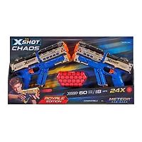 Fusil à cartouches 2PK Meteor édition Chaos Royale X-Shot (24 cartouches) - Notre exclusivité