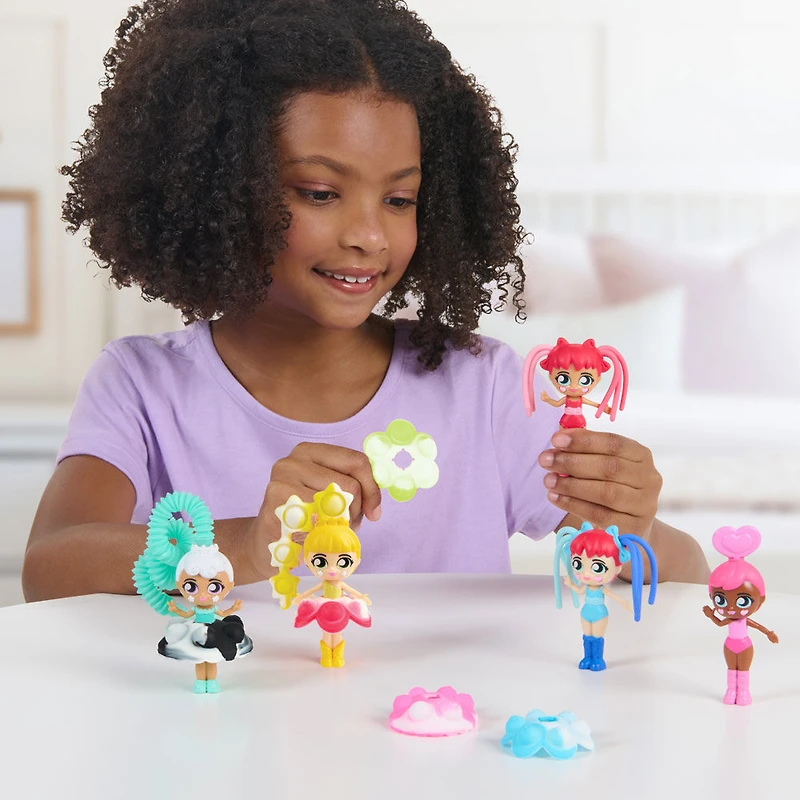 Poupée Fidget à collectionner arc-en-ciel Fashion Fidgets série 2