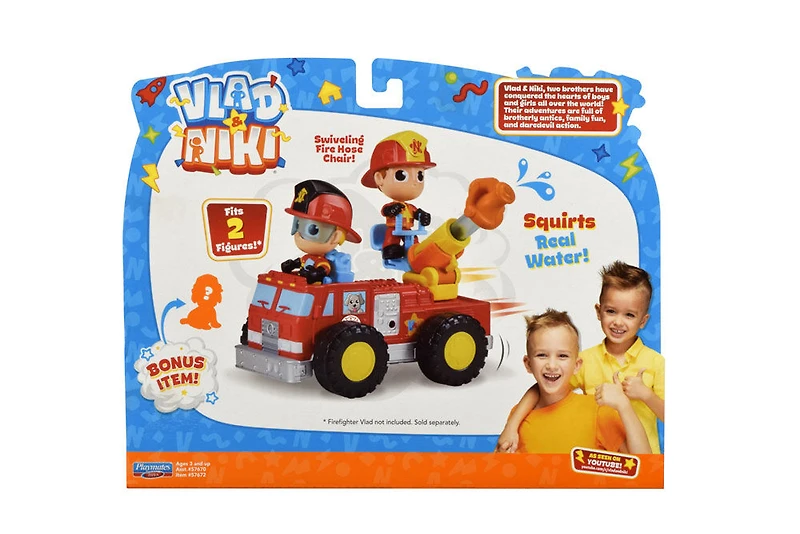 Vlad and Niki - Camion de pompiers avec le pompier Niki