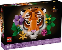 LEGO Art The Fauna Collection - Tiger,  DIY Set for Adults 18+ - New Home Housewarming Gift - 31217