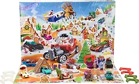 Hot Wheels 2025 Advent Calendar with 10 Toy Vehicles in 1:64 Scale & 24 Accessories