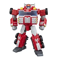 Transformers Age of the Primes, figurine Rescue Bot Heatwave classe Voyageur