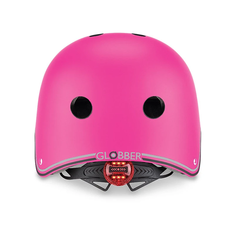 Globber Helmet With Light - Pink