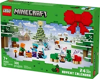 LEGO Minecraft Le Calendrier de l'Avent 2025, Article de Jeu Vidéo à Collectionner, Cadeau de Noël pour Amateur de Jeu Vidéo pour Enfants 21280