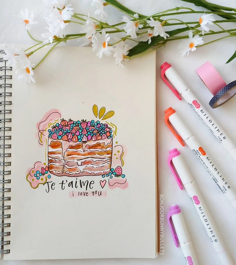 Zebra Mildliner Highlighter 5 Pack Cool