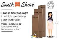 Meubles South Shore, Lit mezzanine avec bureau - Myrtille