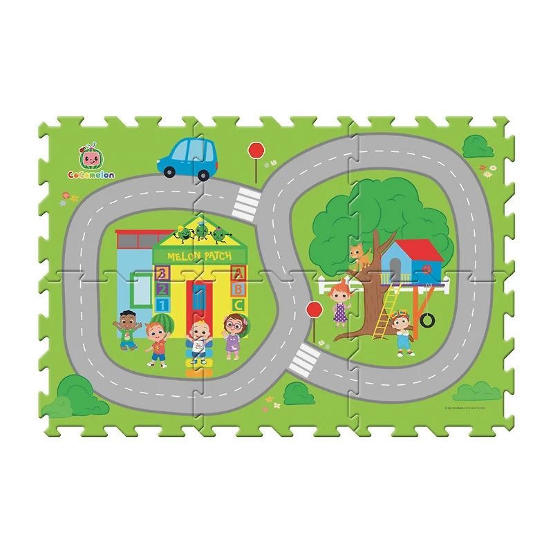 MEGAMAT - CocoMelon ensemble de 6 tuiles pour tapis de jeu