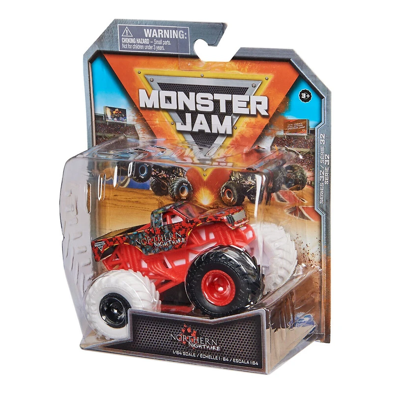 Monster Jam, Monster truck Northern Nightmare officiel, véhicule en métal moulé, échelle 1:64