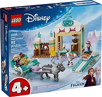 LEGO Disney La Reine des neiges L'aventure en traîneau d'Anna, Jouet de modèle réduit à construire pour les amateurs de fantaisie 43256