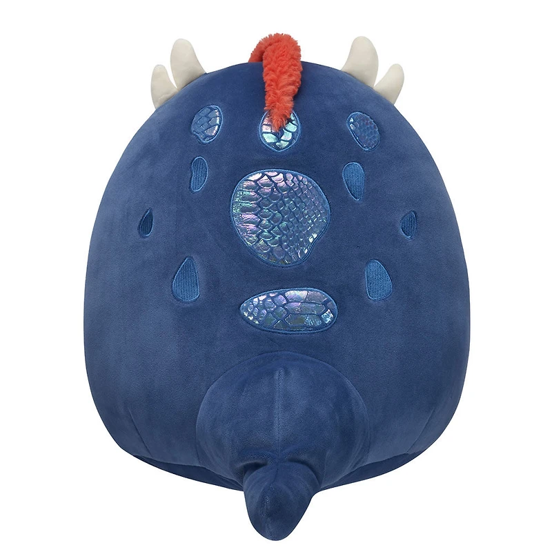 Peluche Squishmallows 12" - Cian le Basilic de la Marine avec le Ventre de Corail