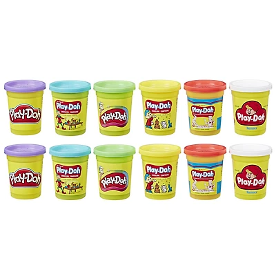 Play-Doh Classic Can Collection with 12 Non-Toxic Retro Cans - R Exclusive