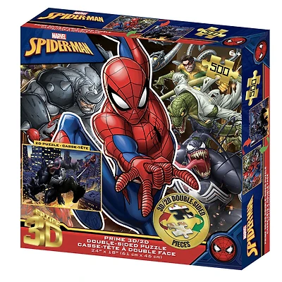 Avengers/Spiderman Double Sided Adult Puzzle 500Pc