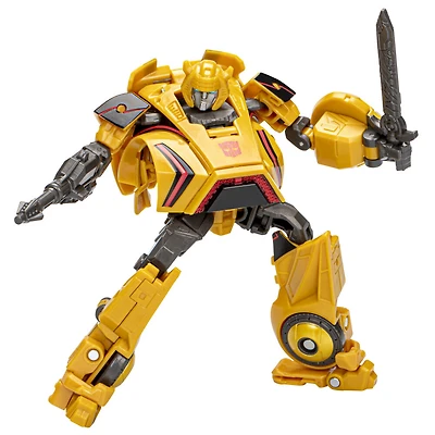 Transformers Generations Studio Series, figurine 01 Gamer Edition Bumblebee classe Deluxe de 11 cm, Transformers: War for Cybertron