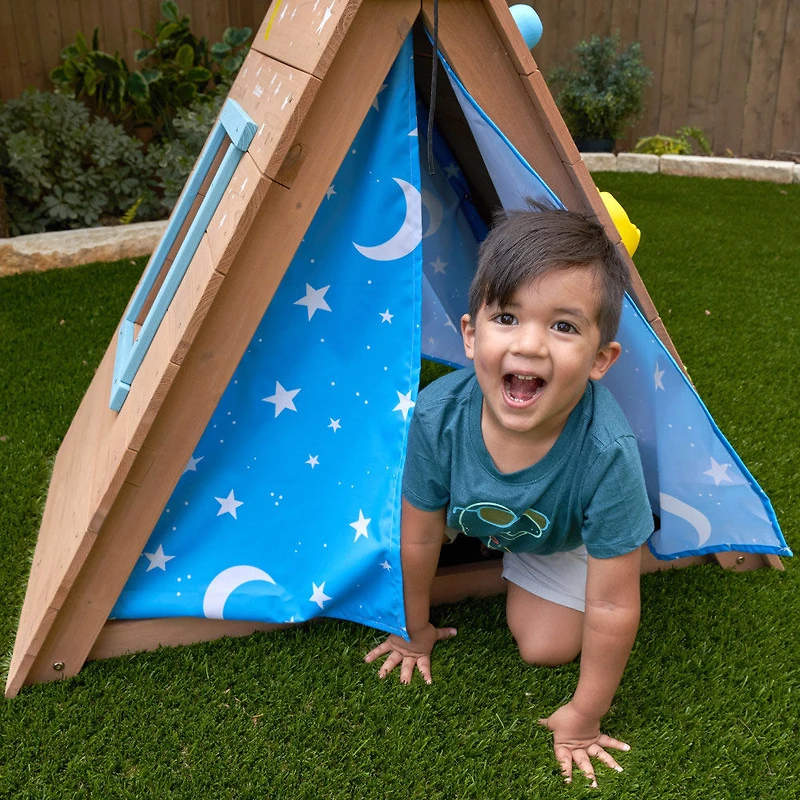 Kidkraft A-Frame Hideaway And Climber