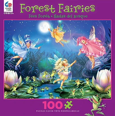 Ceaco: Forest Fairies - Fairies with Dancing Frogs casse-tête (100 pc)