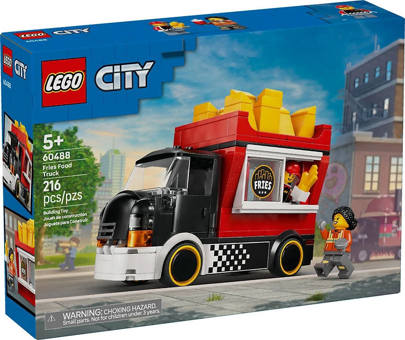 LEGO City Fries Food Truck Building Toy for Kids - Pretend Play Set for Boys & Girls, Ages 5+ - 60488