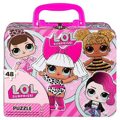L.O.L. Surprise! 48-Piece Puzzle in Tin With Handle