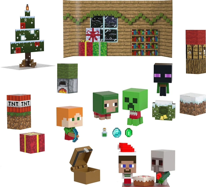 Minecraft - Mini Têtes de créatures - Calendrier de l'Avent