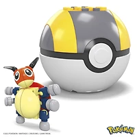 Coffret de construction Coxy Pokémon MEGA avec 38 pièces et Pokéball