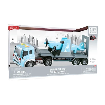 Dragon Wheels: Airplane and Carrier Truck City Service