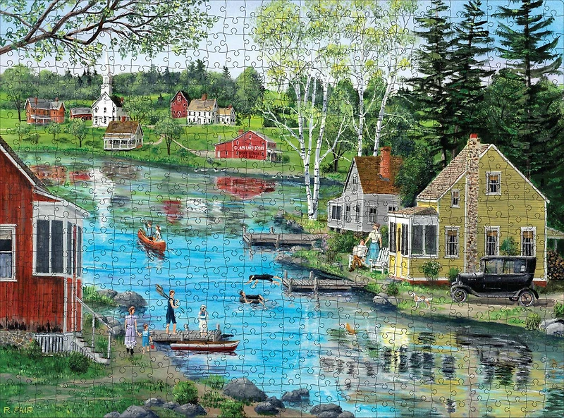 Big Ben 750-Piece Adult Jigsaw Puzzle - Glass Lake