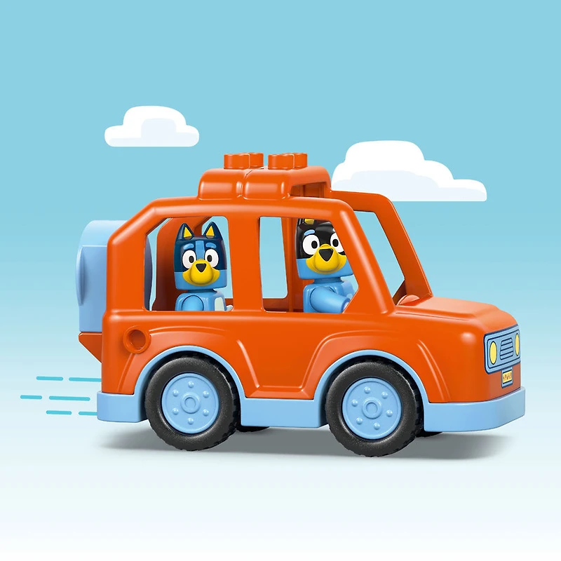 LEGO DUPLO La Visite au Comptoir de Crème Glacée avec Bluey, Jouet pour Tout-Petits, Ensemble de Véhicule 10458