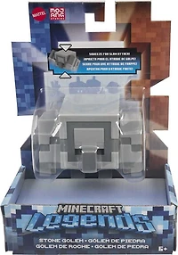 Minecraft Legends Stone Golem Figurine articulée avec fonctions d'attaque et accessoire