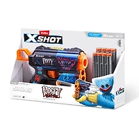 Pisolet Flux XSHOT Skins - Décoration Poppy Playtime (8 Fléchettes) par ZURU