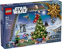 LEGO Star Wars 2024 Advent Calendar for Kids, Building Set with 6 Star Wars Figures and 18 Mini Toys, 75395
