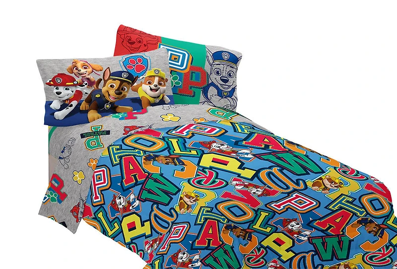 Couette réversible pour lit 1 place/2 places de La Pat' Patrouille