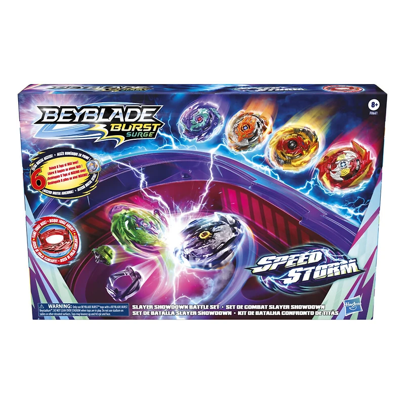 Beyblade Burst Surge Speedstorm Set de combat Slayer Showdown - Notre exclusivité