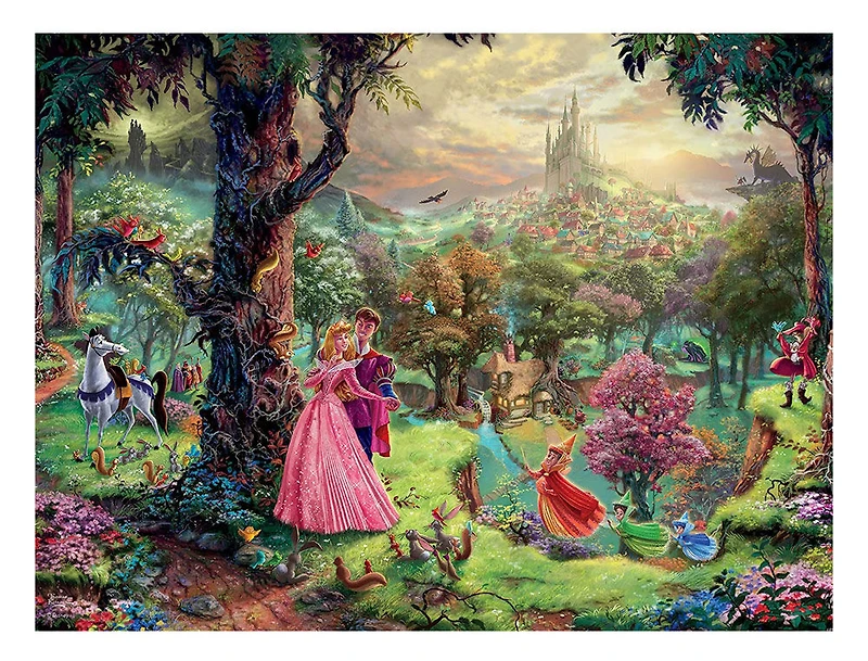 Ceaco Thomas Kinkade Disney Casse-tête 1500 pièces La Belle au bois dormant