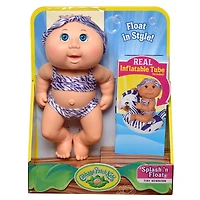 Poupée Bout d'chou Petit nouveau-né de luxe (Splash et flotte) - maillot zèbre, yeux bleus