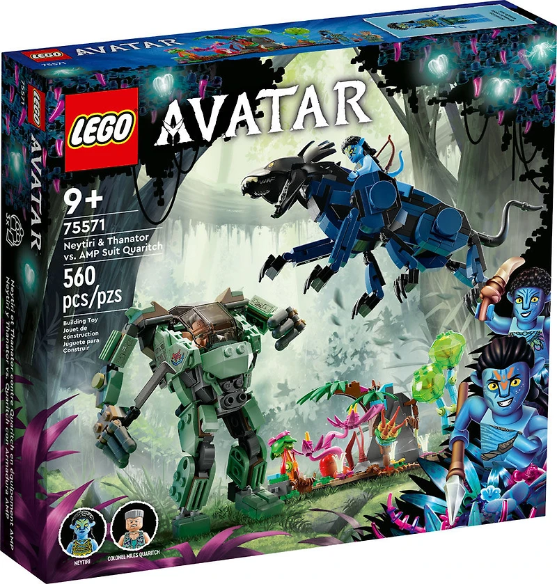 LEGO Avatar Neytiri and Thanator vs. AMP Suit Quaritch 75571 (560 Pieces)
