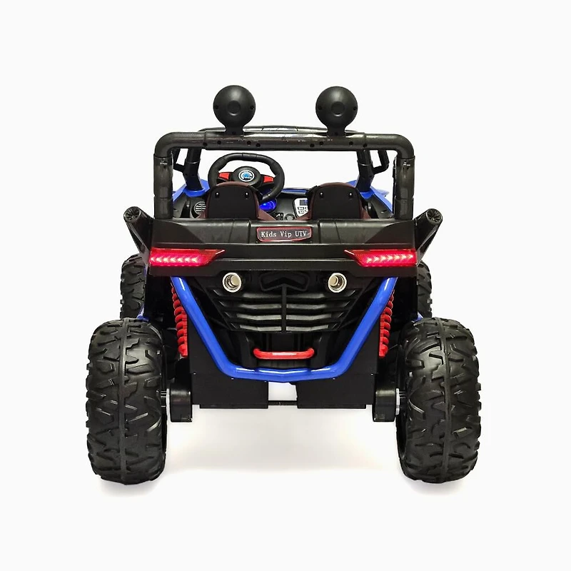 KIDSVIP Licensed Sport MX 2x12V 4x4 Poussette UTV 2 places pour enfants - Bleu - Édition anglaise