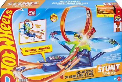 Hot Wheels-Piste Multi Crash-Coffret propulseur motorisé et voiture