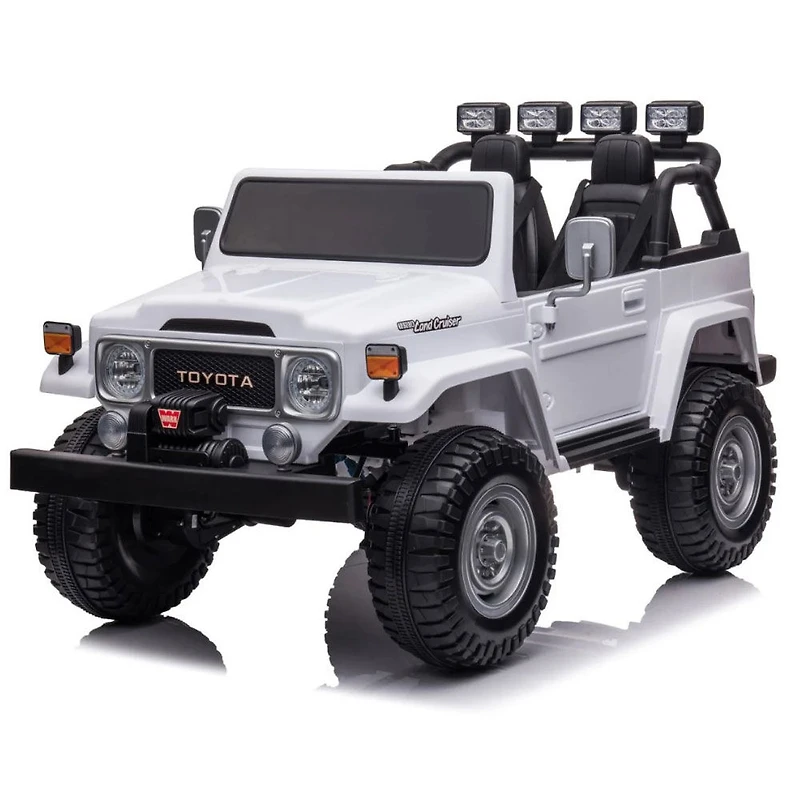 KIDSVIP Licensed Toyota Land Cruiser 2-Seater Kids' 4X4 24V Ride-On Truck w/ RC