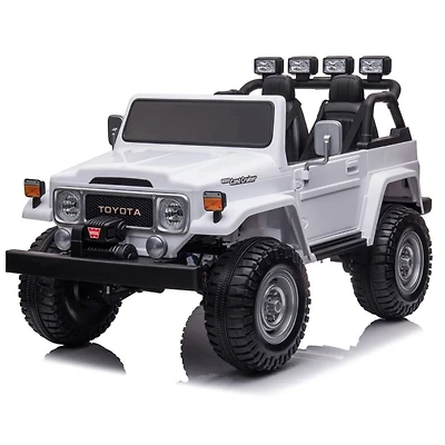 KIDSVIP Licensed Toyota Land Cruiser 2-Seater Kids' 4X4 24V Ride-On Truck w/ RC