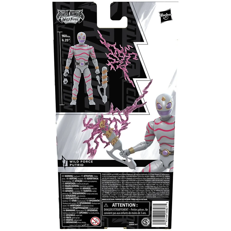 Power Rangers Lightning Collection, figurine Putrid Wild Force de 15 cm