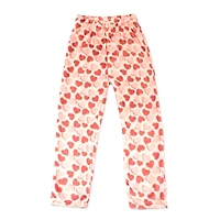Jesse & Lulu Lounge Pajama Pants:Pink Heart Large