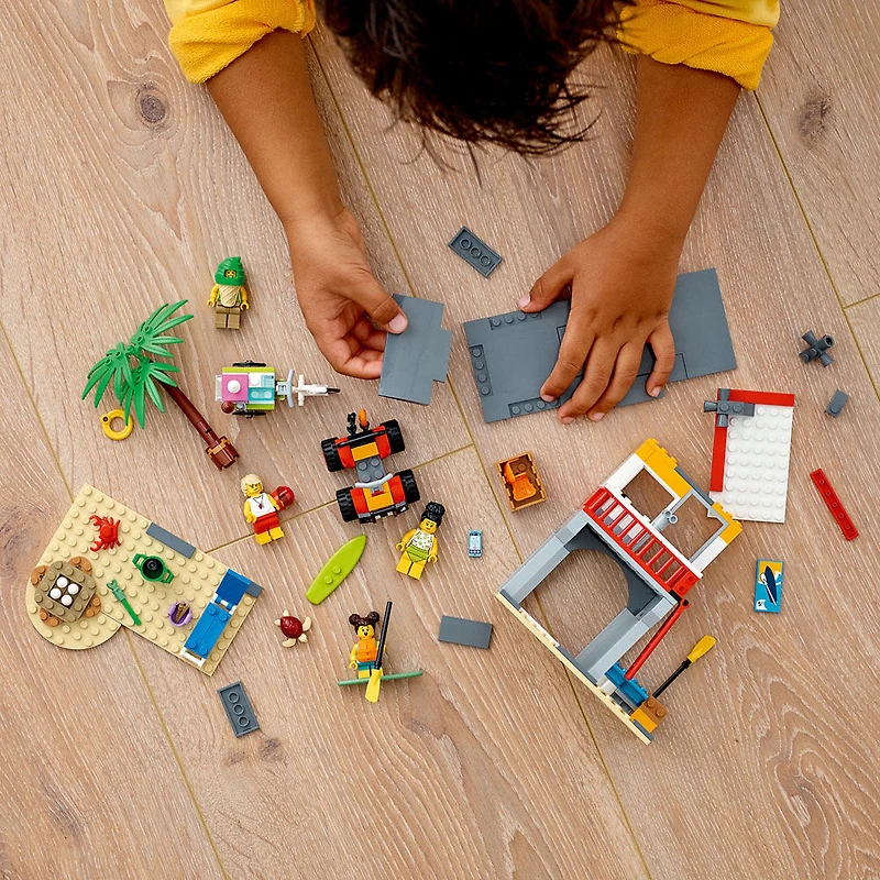 LEGO City Le poste de secours de la plage 60328 Ensemble de construction (211 pièces)