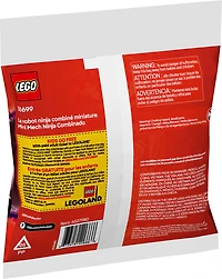 LEGO Ninjago Mini Ninja Combo Mech Building Toy - Includes Micro Versions of Zane, Riyu, a Jet and Car - 30699