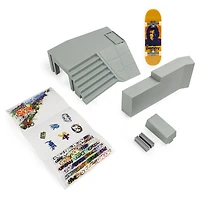 Tech Deck, Build-A-Park World Tour, South Bank, Ramp Set with Signature Fingerboard - English Edition