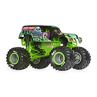 Monster Jam, Monster truck Grave Digger officiel (vert/noir), véhicule en métal moulé à collectionner, échelle 1:24