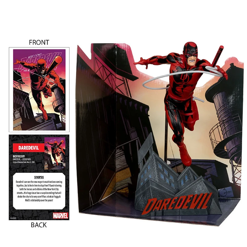 Marvel -Daredevil à l'échelle 1:10 avec scène (Daredevil #600)