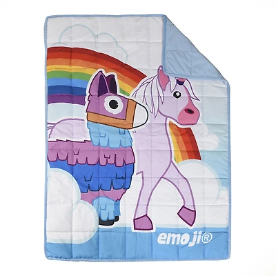Couverture lestée pour enfants Émoji Licorne (36 x 48 pouces), 5 lbs